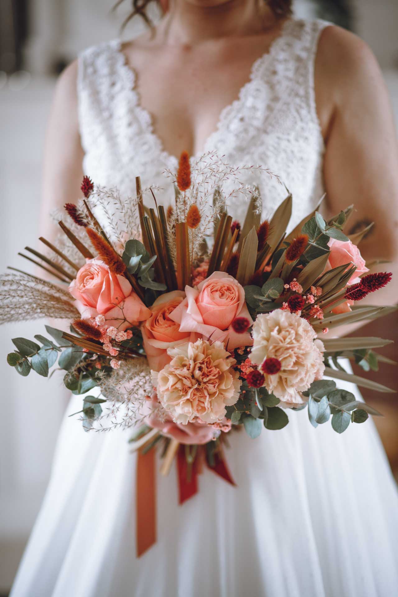 Photos originales du bouquet de la mariée - Photographe Mariage Niort