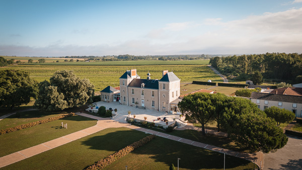 Vud aréienne château de réception - Photographe Mariage Niort